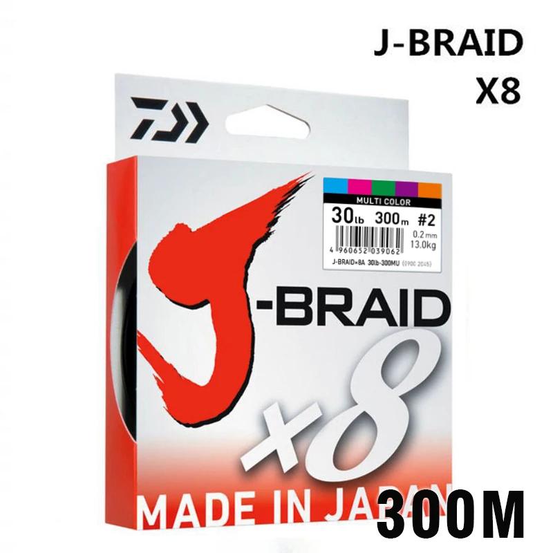 J BRAID 8   : 300m/330 ߵ, : 0.1mm-0.42mm, ũ: 14-100lb Ϻ PE  ׾  佺ī